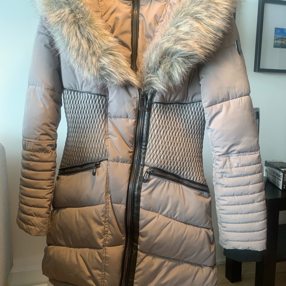 Noise Grey Gigi Long-Length Parka